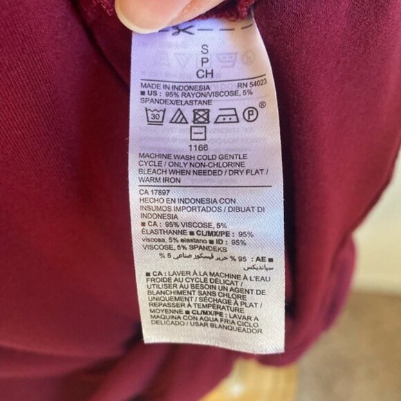 Old Navy Cranberry Long Sleeve Swing Dress Size S - Picture 6 of 8